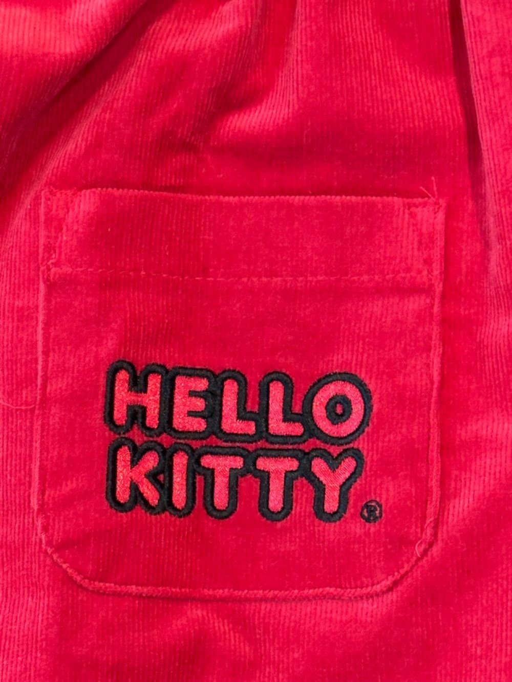 Hello Kitty Red Corduroy Overalls - Picture 4 of 7